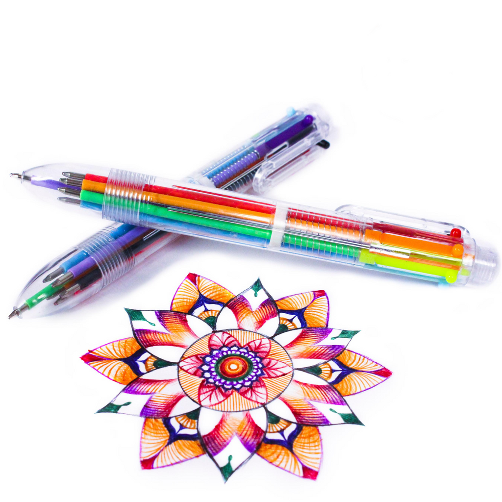 12 Simply Genius 4-in-1 Retraceable Multicolor Pens for Nurses, School or  Office Supplies 